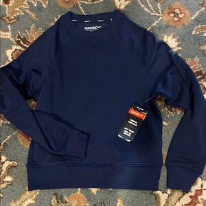 Speedo adult unisex navy thermal, soft, touch sweatshirt XXS NWT $55